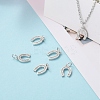CZ Brass Micro Pave Cubic Zirconia Horse Shoe Charms ZIRC-L018-13P-5