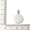 304 Stainless Steel Pendants STAS-I204-W-P-3