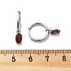 304 Stainless Steel Micro Pave Cubic Zirconia Hoop Earrings STAS-R004-07P-01-5