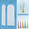 DIY Bookmark Making Kits. with Transparent Acrylic & Polyester Tassel Decoration DIY-SP0001-92B-2