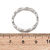 304 Stainless Steel Clear Cubic Zirconia Wave Finger Rings for Women RJEW-Z115-02P-2