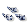 Animal Theme Blue and White Porcelain Beads PORC-Z007-05A-1