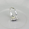 Alloy with Natural Lapis Lazuli Finger Rings FS-WGF3EDB-03-5