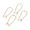 Ion Plating(IP) 304 Stainless Steel Hoop Earrings Findings Kidney Ear Wires LS-X-STAS-L216-22B-G-1