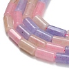 Dyed Natural Malaysia Jade Beads Strands G-C285-B01-01-4