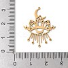 201 Stainless Steel Filigree Pendants STAS-K298-12G-3