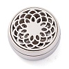 304 Stainless Steel Magnetic Diffuser Locket Aromatherapy Essential Oil Buckle AJEW-M027-01P-2