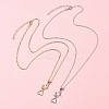 2Pcs 2 Colors Mom Daughter Hand in Hand Family Heart Alloy Pendant Necklaces NJEW-FS0001-10B-7