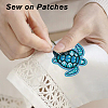 16Pcs 2 Style Polyester Computerized Embroidery Iron on/Sew on Patches PATC-DC0001-01-6