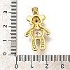 Rack Plating Brass Micro Pave Cubic Zirconia Pendants KK-L226-006G-07-3