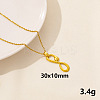 304 Stainless Steel Serpentine Pendant Necklaces RN6163-12-1
