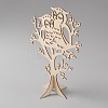 Wood Earring Display Tree Stands EDIS-WH0031-22B-1
