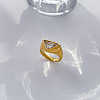 304 Stainless Steel with Cubic Zirconia Finger Rings FS-WG3D7B4-15-1