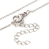 Brass Clear Cubic Zirconia Bowknot Pendant Necklaces NJEW-F326-03P-3