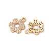 Brass Micro Pave Cubic Zirconia Pendants ZIRC-L105-04B-G-2
