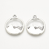 Tibetan Style Alloy Pendants TIBE-Q072-22AS-RS-1