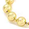 Rack Plating Round Brass Beaded Bracelets for Women BJEW-P322-13G-2