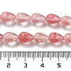 Cherry Quartz Glass Beads Strands G-B106-A01-01-5