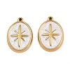 304 Stainless Steel Enamel Pendants STAS-I352-05G-01-1