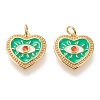 Brass Micro Pave Cubic Zirconia Pendants ZIRC-I044-25G-1
