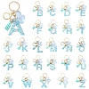 Resin & Acrylic & Faux Suede Tassel Keychain KEYC-YW00117-01-2