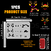 Plastic Hollow Out Drawing Painting Stencils Templates DIY-WH0396-863-2