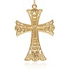 Golden Plated Alloy Cross Big Pendants ALRI-J026-28G-2