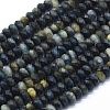 Natural Blue Tiger Eye(Dyed & Heated) Beads Strands G-D0013-58B-1