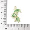 Rack Plating Alloy Enamel Rhinestone Pendants PALLOY-R151-35G-3