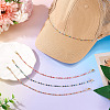 4Pcs 4 Colors Brass Enamel Curb Chain Bracelet Making AJEW-TA00032-6