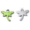201 Stainless Steel Enamel Charms STAS-N088-19F-2