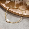 Natural Freshwater Pearls Link Bracelets BJEW-I314-136-3