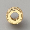 Brass Cubic Zirconia European Beads KK-WH0081-05G-02-2
