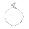 304 Stainless Steel Cable Chain Bracelets for Women BJEW-A036-20P-2