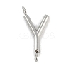 304 Stainless Steel Letter Connector Charms STAS-M108-01P-25-1