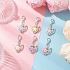 Imitation Pearl Acrylic Pendant Decorations HJEW-JM04007-01-1