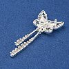 Brass Micro Pave Clear Cubic Zirconia Pendants KK-Z057-06S-2