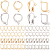 72Pcs 8 Style 304 Stainless Steel Leverback Earring Findings STAS-SC0007-57-1