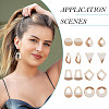 16Pcs 8 Style Wooden Pendants FIND-TA0005-92-8