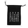 Runes Velvet Jewelry Storage Drawstring Pouches LS-WICR-PW0007-04A-1