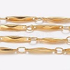 3.28 Feet Ion Plating(IP) 304 Stainless Steel link Chains X-CHS-K007-08G-1