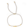 Adjustable Glass Seed Bead Braided Bracelets NY2606-5