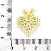 Brass Pendants with Cubic Zirconia KK-D536-06G-3