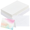 50Pcs Wood Pulp Cotton Blank Greeting Cards DIY-WH0816-027C-1