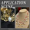 1000Pcs 10 Colors Baking Paint Pearlized Glass Imitation Pearl Round Beads HY-SP0001-01D-6