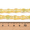 Transparency Electroplate Glass Beads Strands GLAA-T023-40B-03-4