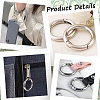 SUNNYCLUE 32Pcs 4 Styles Zinc Alloy Spring Gate Rings FIND-SC0005-23-5
