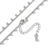 Rack Plating Brass Twisted Chain Ball Tassel Necklaces for Women NJEW-K382-15C-P-2