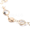 4Pcs 4 Style Alloy Chain Anklets Set with Heart SJEW-D009-07KCG-7