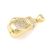 Brass Micro Pave Cubic Zirconia Pendants KK-Z145-06G-02-2